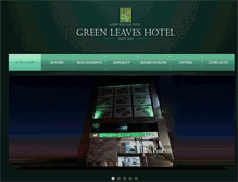 Tablet Screenshot of greenleaveshotel.com